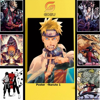 Poster Dán Tường Anime Chủ Đề Naruto - Poster tranh Naruto Cực Ngầu Decor Góc Làm Việc Tranh Anime Kích thước A3