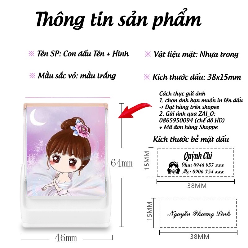 Con Dấu In Tên CÁ Nhân + Hình Ảnh
