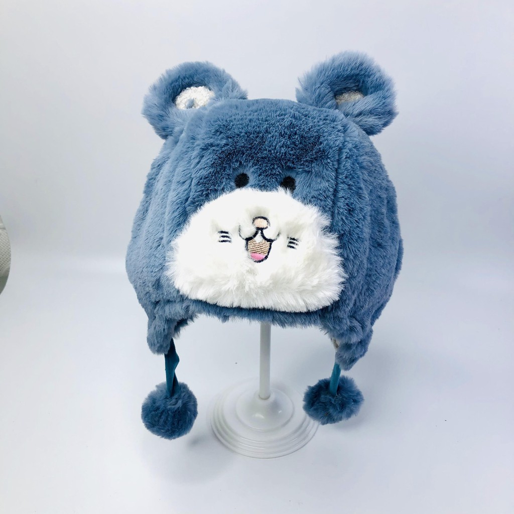 Mũ gấu cho bé yêu, nón len cho bé mềm mại siêu ấm áp