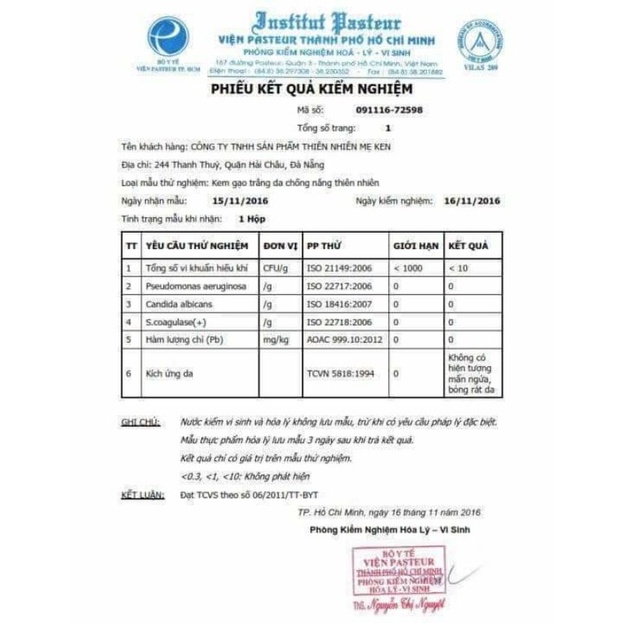 Kem Sữa Gạo Mẹ Ken