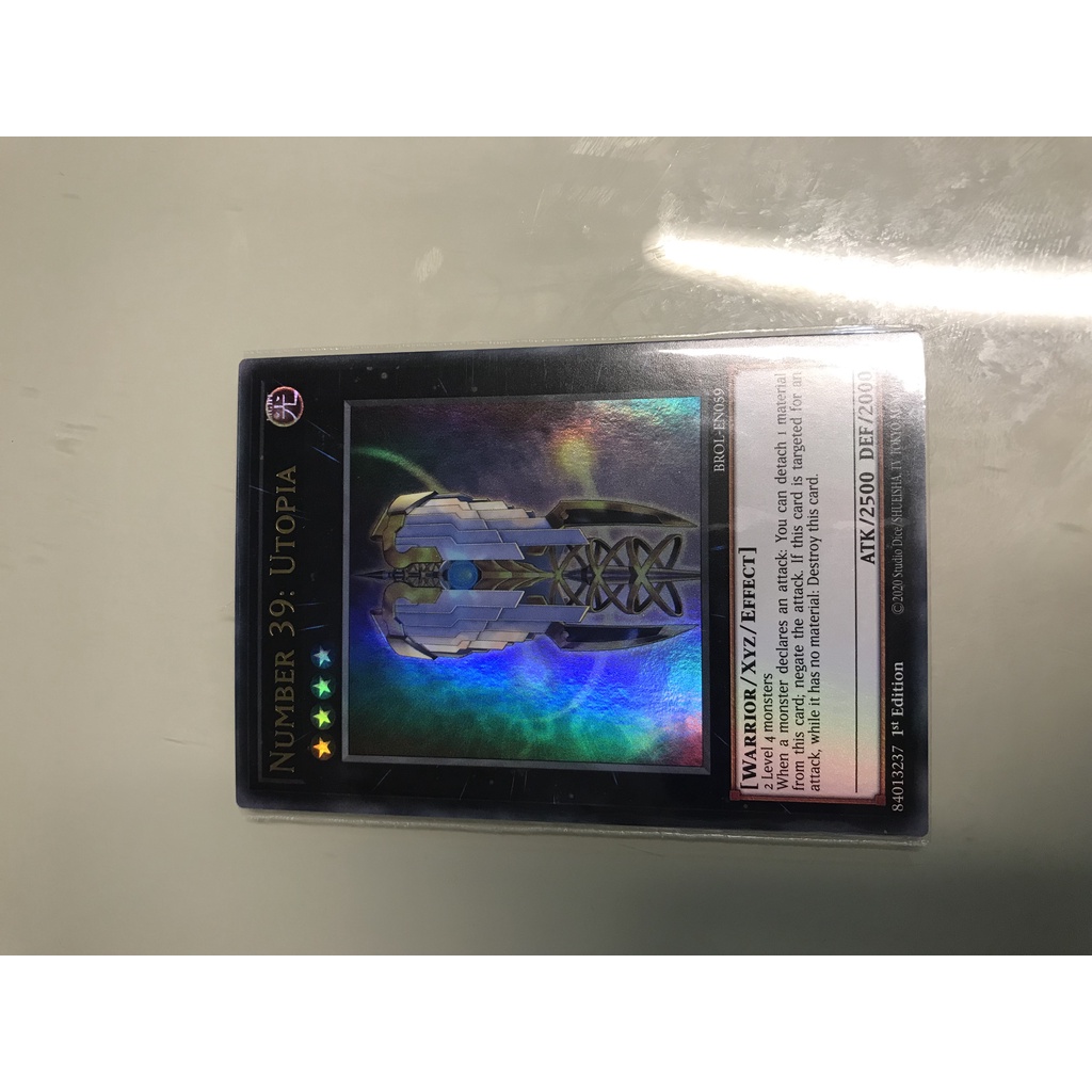 thẻ bài yugioh Number 39: Utopia - BROL-EN059 - Ultra Rare 1st Edition