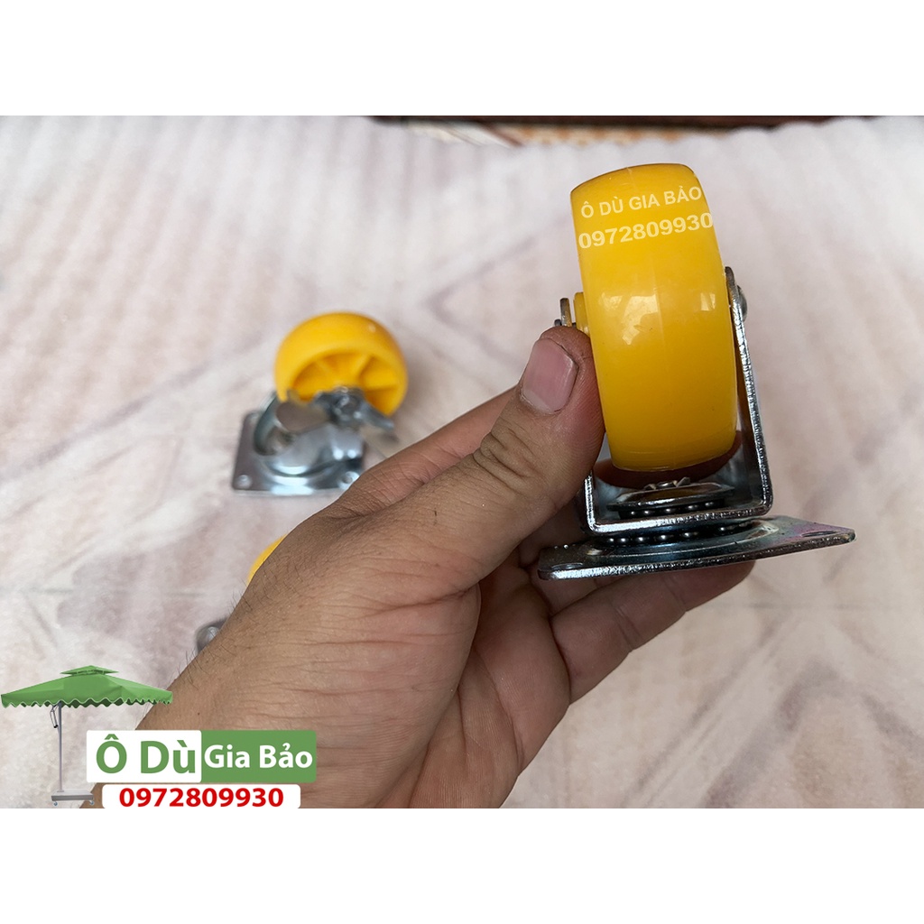 Bánh xe 6 màu vàng loại tốt chịu tải cao Sieu Thanh(1 Bộ Gồm 4 Chiếc)