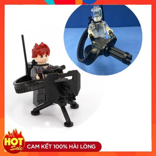 Đồ Chơi Army - Bộ Lắp Ráp Súng Máy 6 Nòng Có Hộp Tiếp Đạn NO.443