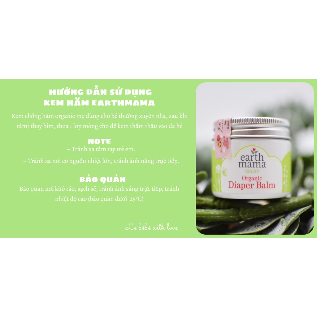 Kem hăm cho bé từ sơ sinh Earth Mama Diaper