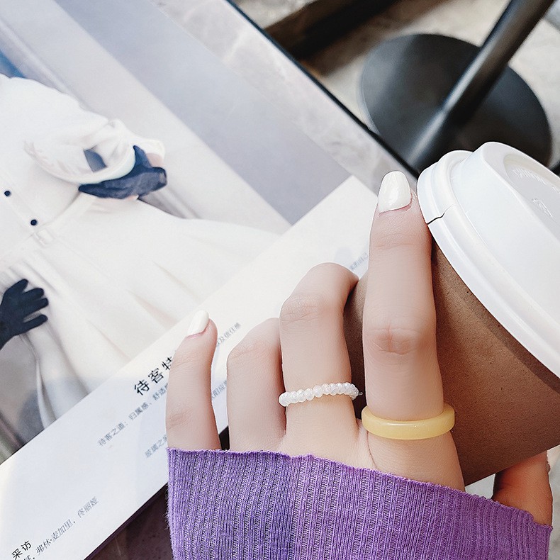 [Mã SKAMCLU8 giảm 10% cho đơn từ 100K] Set 2 nhẫn thời trang cá tính ulzzang