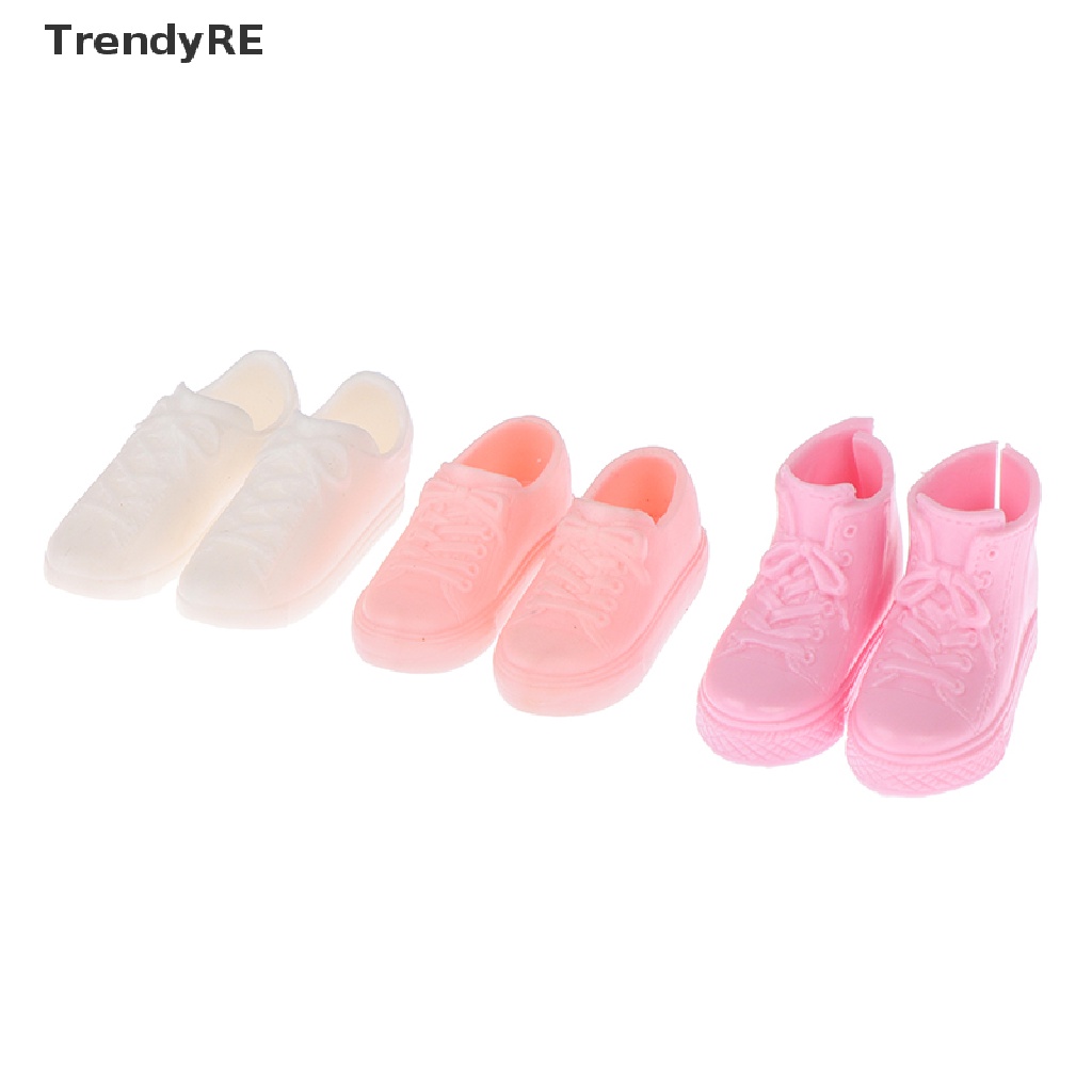 Đôi Giày Nhựa 6 Chấm Thời Trang Cho Búp Bê