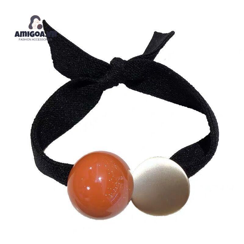 ✨✨Dây Buộc Tóc Bản Rộng Bằng Da Cao Su Kiểu Hàn Quốc Đơn Giản Cho Nữ