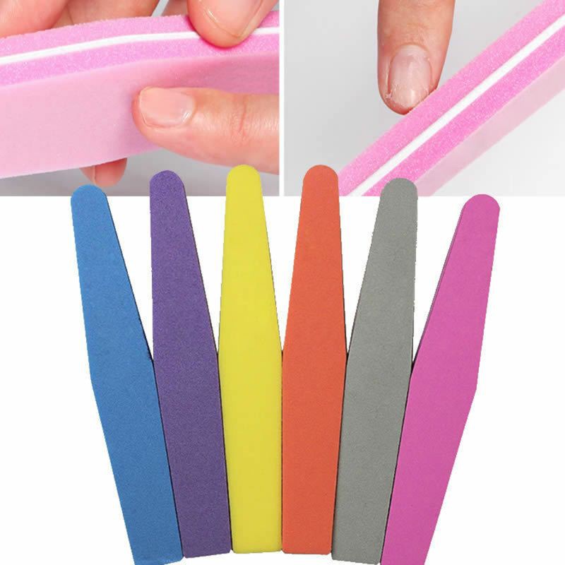 [Hàng mới về] Dụng cụ dũa móng hai mặt 100/180 grit chất liệu xốp mềm chống thấm nước