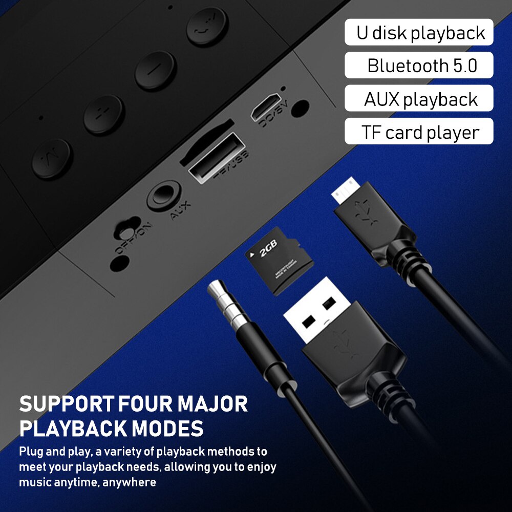 Loa Bluetooth Bonks N2 Bass Cực mạnh, Nghe Nhạc 8D kết nối USB, TF 32Gb, Pin Trâu - Tặng Kèm jack 3.5mm