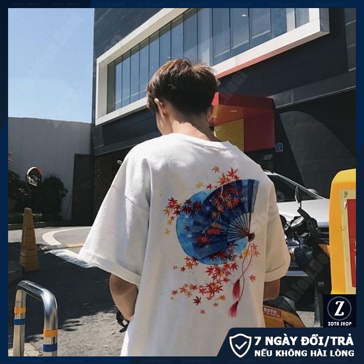 Áo thun nam dáng rộng❤️ Freeship 50K❤️ Chất mát in Quạt Thư Pháp NTL603 | BigBuy360 - bigbuy360.vn