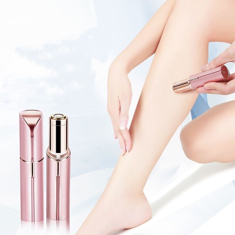 [Hàng mới về] Máy tẩy lông không đau hình son môi thiết kế nhỏ gọn dành cho nữ