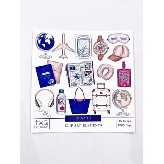 [Nhãn dán] ⚡ Sticker trang trí Travel 02