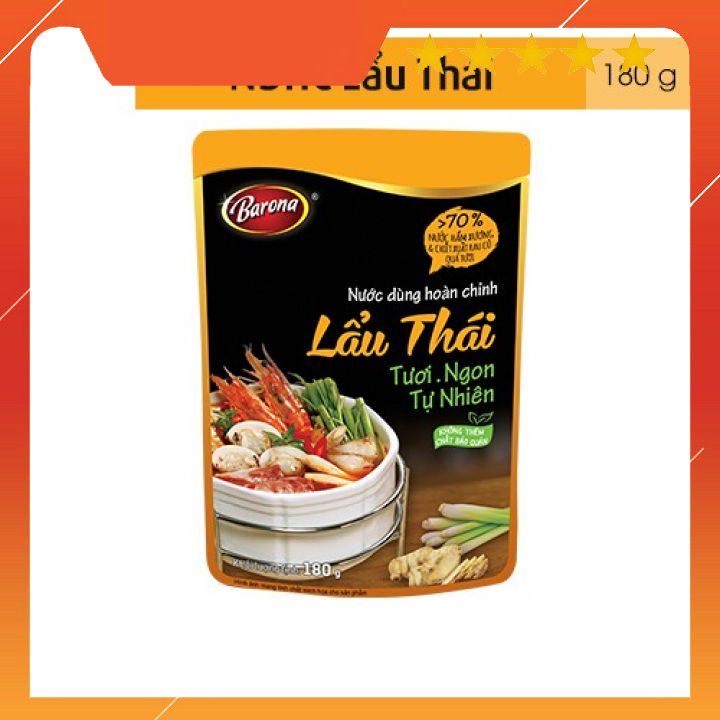 Nước dùng hoàn chỉnh Lẩu Thái Barona 180g