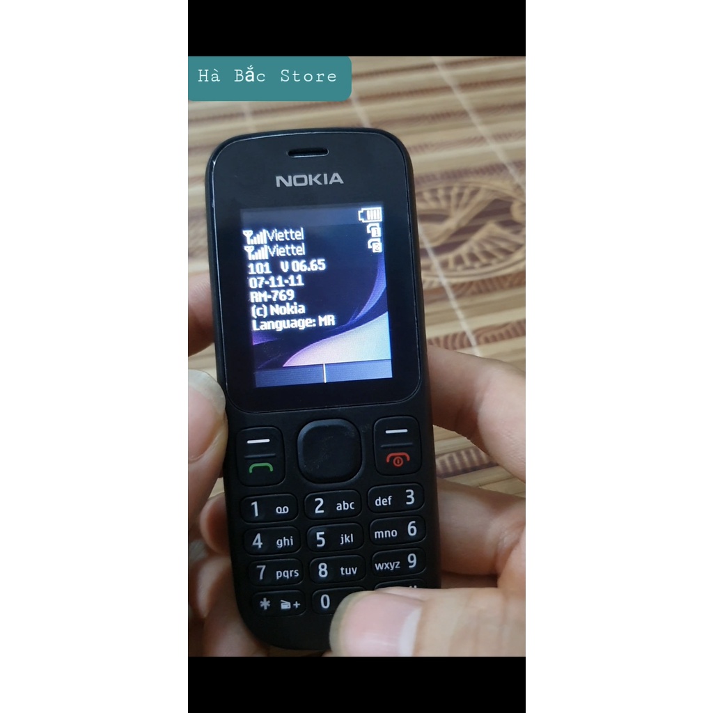 Điện Thoại Nokia 101 Máy 2 Sim 2 Sóng Máy Zin Đủ Phụ Kiện Pin Sạc Bh 12 Tháng