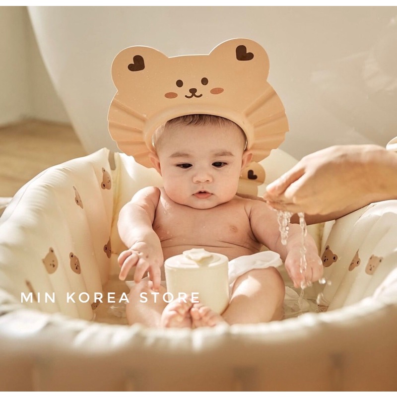 NÓN/ MŨ TẮM GỘI SIÊU NHẸ CHÍNH HÃNG DOTTODOT &amp; MALANG HONEY - HÀN QUỐC