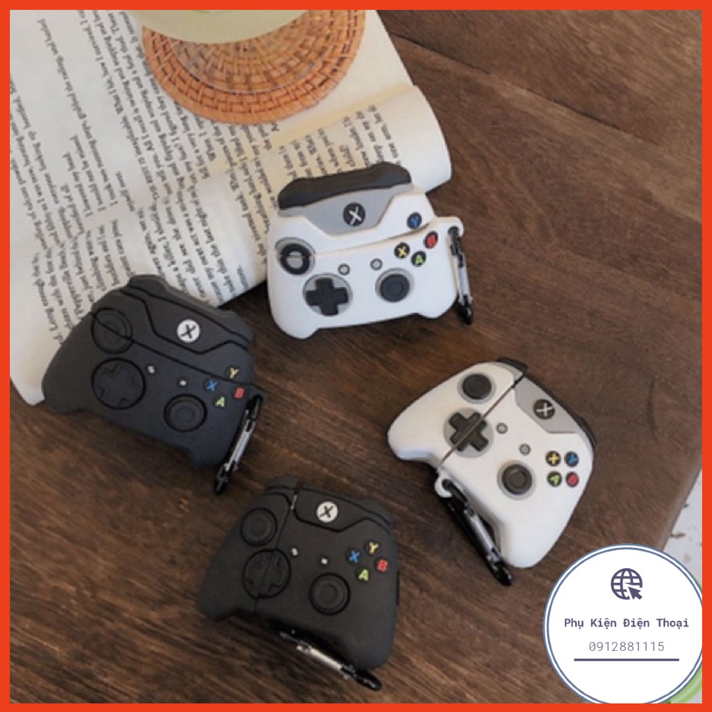 ☘️Tặng kèm móc treo☘️ Case bao airpod silicon 1 2 Tay cầm chơi game Xbox - Vỏ bọc đựng tai nghe không dây i11 i12 i10