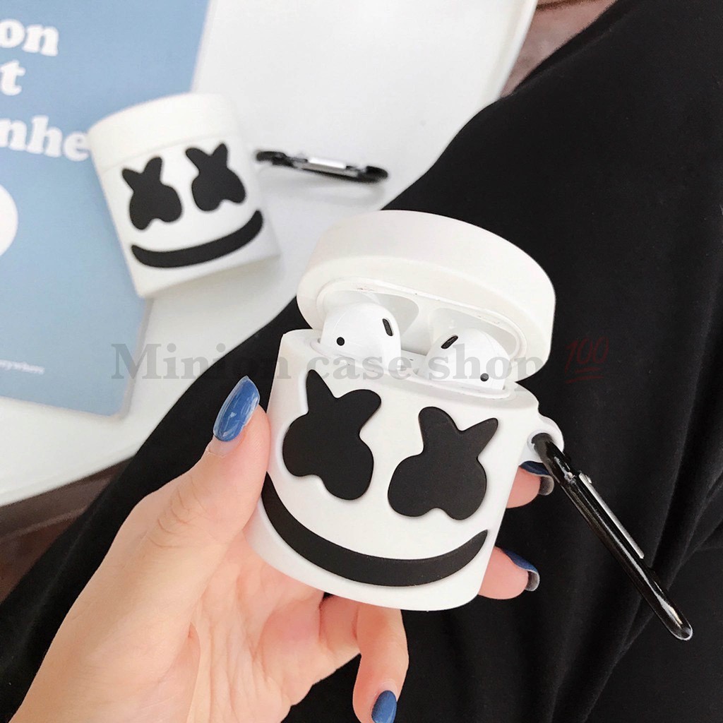 [Hàng loại 1] Ốp case Airpods 1/2, Airpods Pro silicon 3D Dj marshmello cao cấp