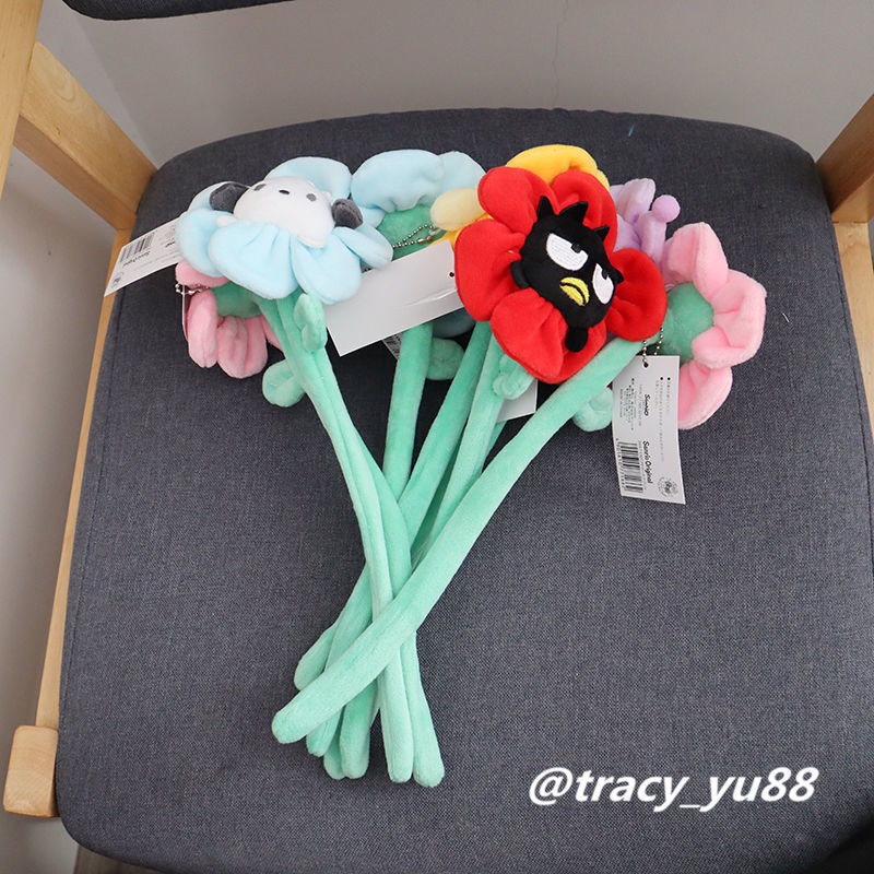 Dây Đeo Cổ Tay Nhồi Bông Họa Tiết Hoa Kuromi Hoạt Hình Nhật Bản Có Thể Uốn Cong Trang Trí Rèm Cửa