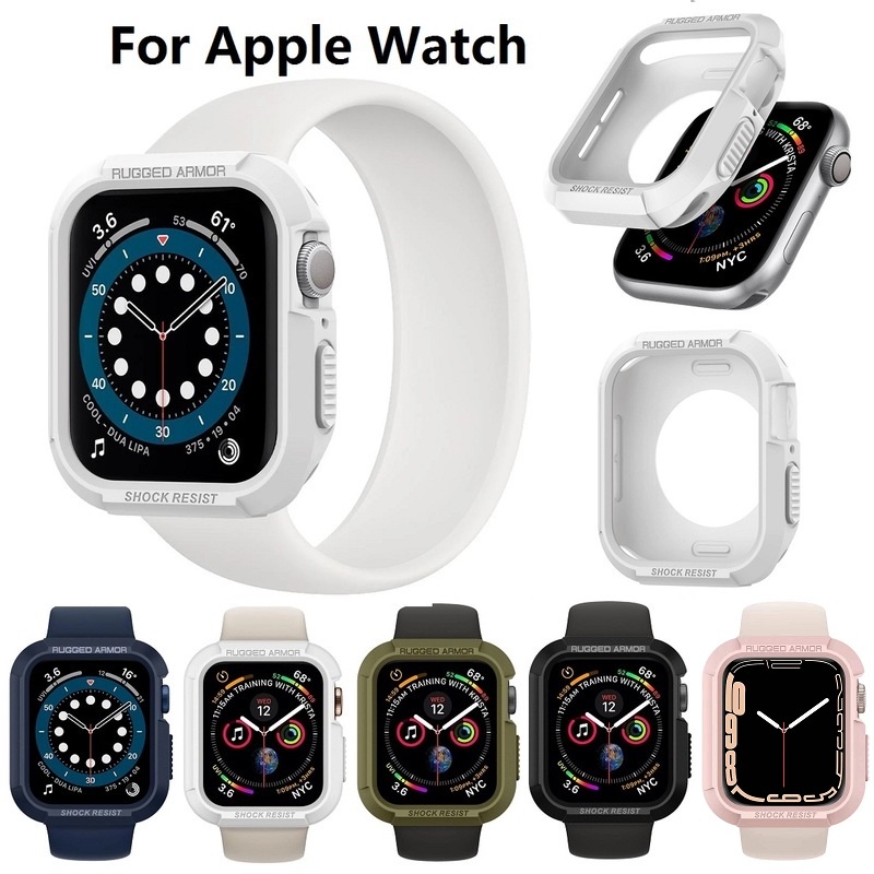 SPIGEN Ốp Bảo Vệ Bằng TPU Chống Sốc Chuyên Dụng Cho Đồng Hồ Thông Minh Apple Watch Series 7 / 6 / SE / 5 / 4 / 3 / 2 / 1 (41MM 45MM 44MM 40MM 42MM 38MM)