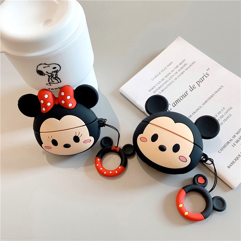 Vỏ TPU Bảo Vệ Hộp Sạc Tai Nghe Hình Mickey Minnie Mới 2021 Cho compatible AirPods3 compatible AirPods3 compatible AirPods3gen compatible AirPods2 Gen
