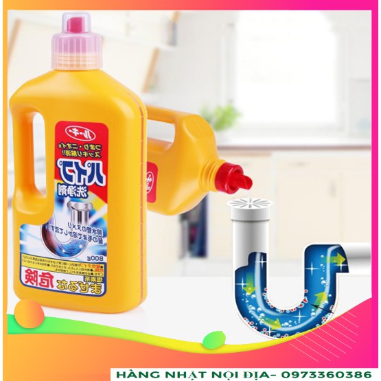 Chai Thông Tắc Cống Rocket 800ml Nội Địa Nhật Chính Hãng