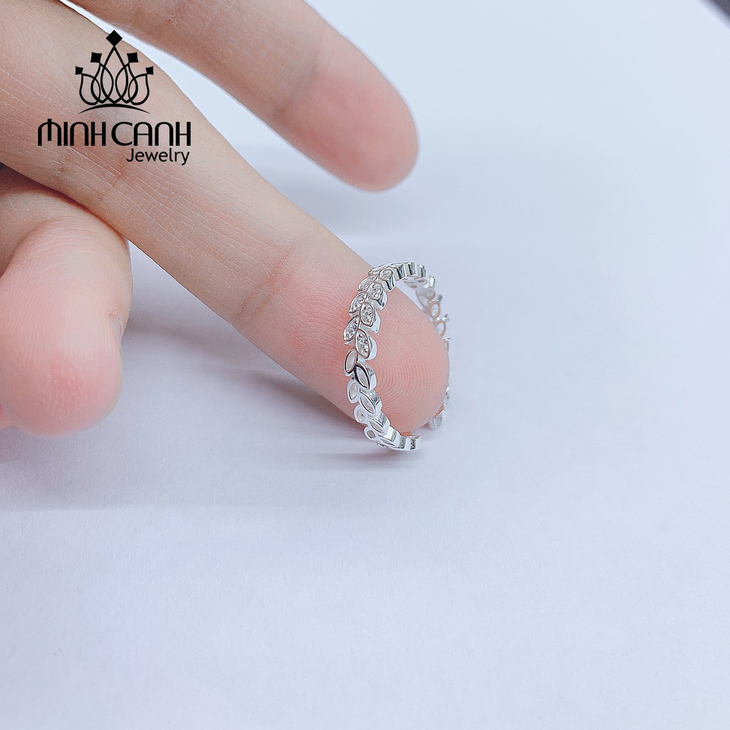 Nhẫn Vòng Nguyệt Quế Bạc Ta Dáng Hở Freesize - Minh Canh Jewelry