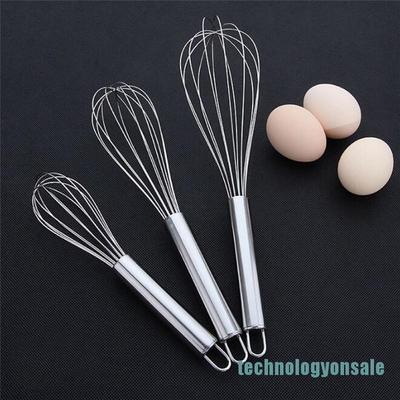 Dụng Cụ Đánh Trứng Bằng Thép Không Gỉ Mới (8 / 10 / 12)