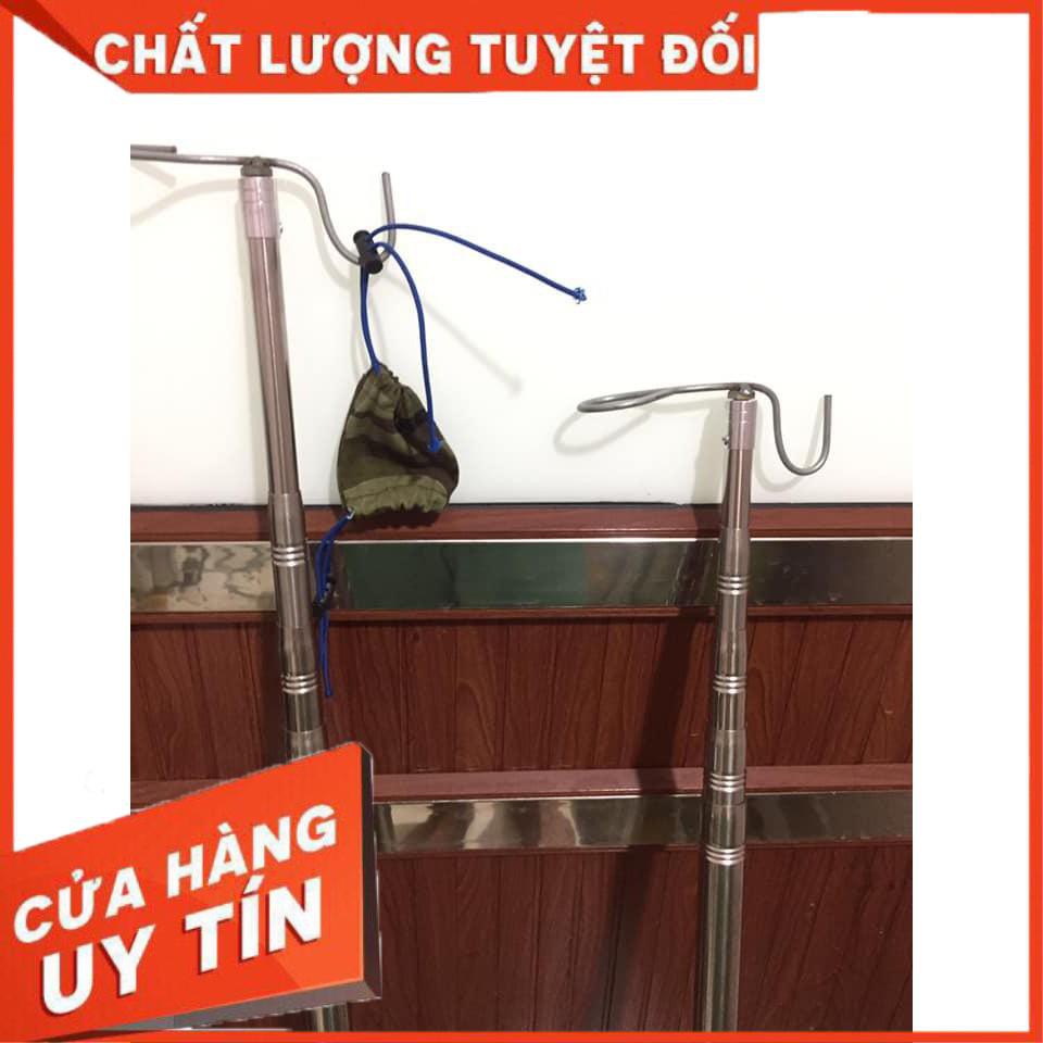 [ XẢ HÀNG ] [Tặng 1 Túi bổi + Móc] Sào bẫy Chim, Sào rút Inox đa năng 3m 5m 6m 7m SAO-CHIM