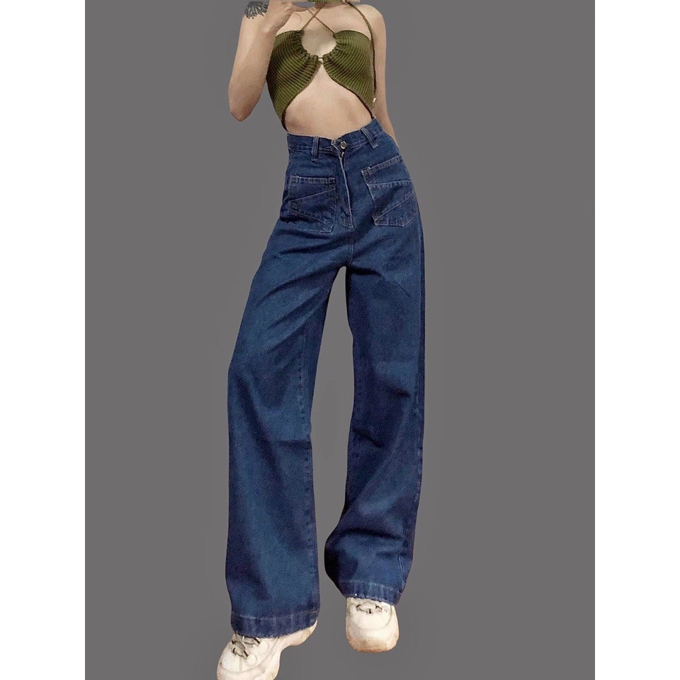 Quần Jeans suông dài, chất vải đẹp , form đẹp