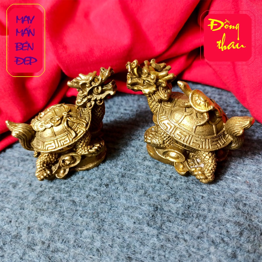 Vật phẩm bằng đồng hình Long qui phong thủy may mắn bền đẹp
