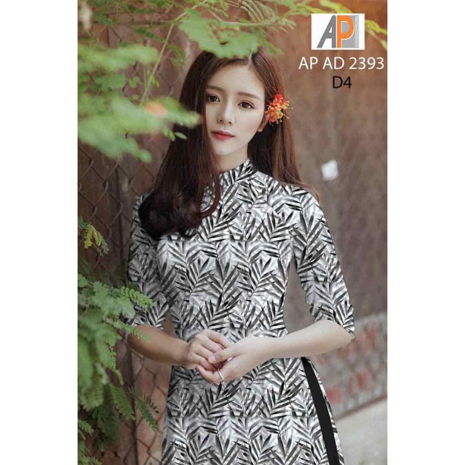 vải áo dài chiếc lá 