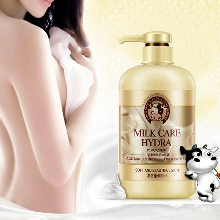 Sữa Tắm Trắng Da Con Bò Milk Care Hyadra