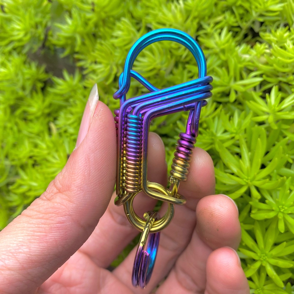 Móc Khóa Titan Thủ Công Độc Lạ EDC simple