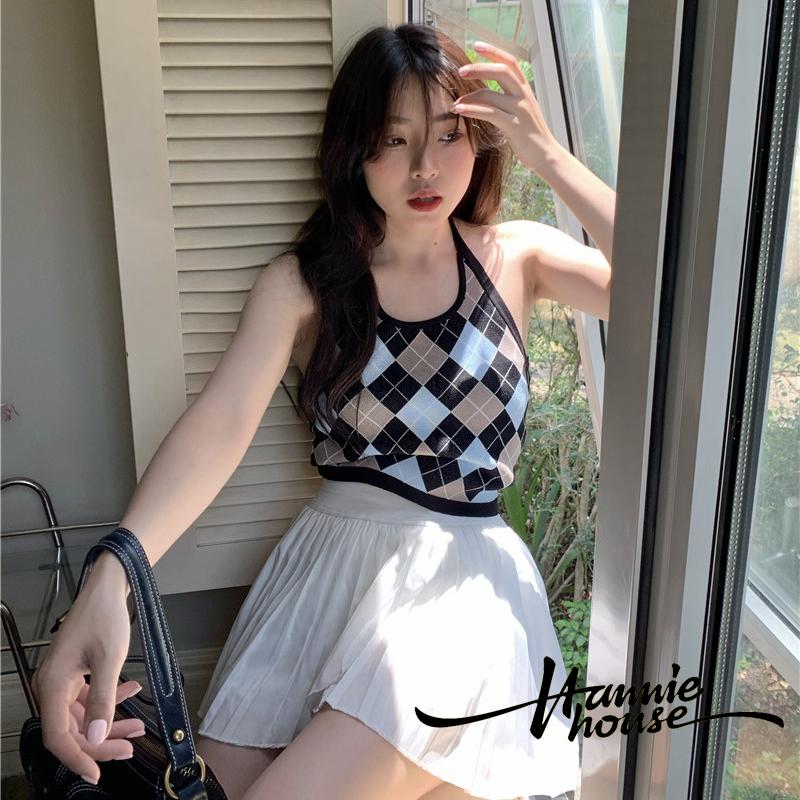 Áo hai dây dệt kim cổ chữ U thời trang mùa hè năng động cho nữ | BigBuy360 - bigbuy360.vn