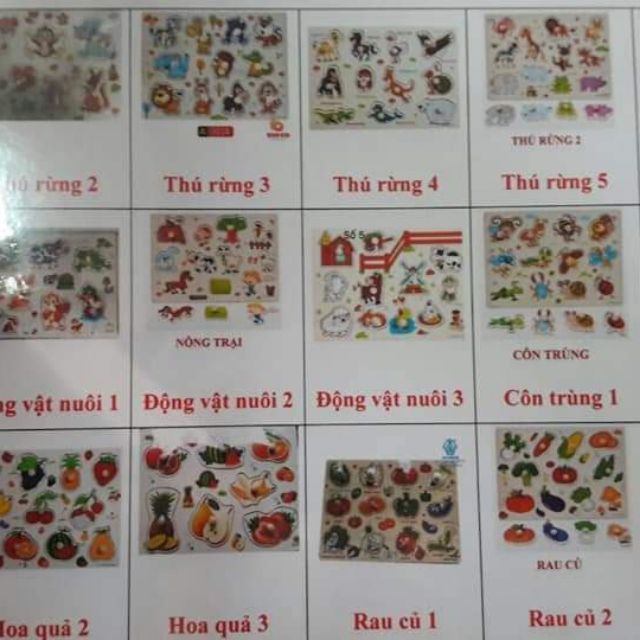 Combo 3 bảng núm gỗ chọn mẫu