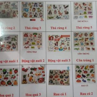 Combo 3 bảng núm gỗ chọn mẫu