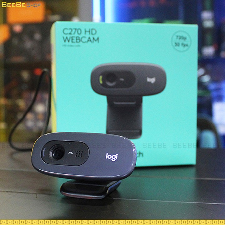 LOGITECH C270 - Webcam Máy Tính, Laptop, Có Micro, HD 720p, 30fps (Bảo Hành 2 Năm) | BigBuy360 - bigbuy360.vn