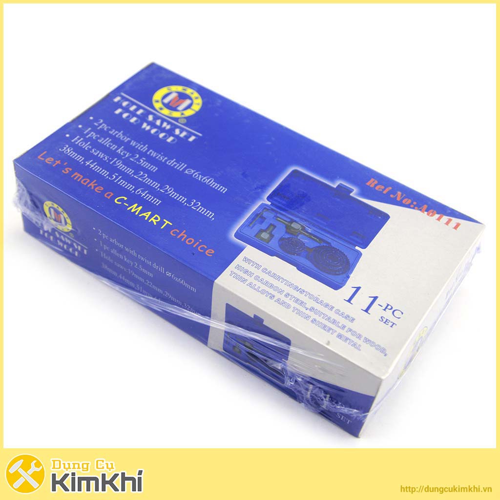 BỘ DỤNG CỤ KHOÉT LỖ 11 CHI TIẾT C-MART A0111