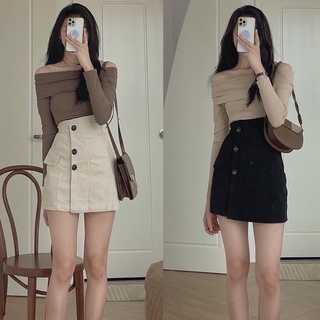 Áo len tăm mỏng trễ vai