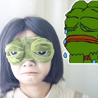【COD】Miếng Bịt Mắt Ngủ Hình Ếch Dễ Thương Co Giãn