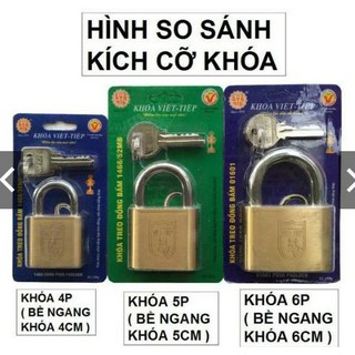 Khóa Việt Tiệp đồng bấm( hàng chính hãng)