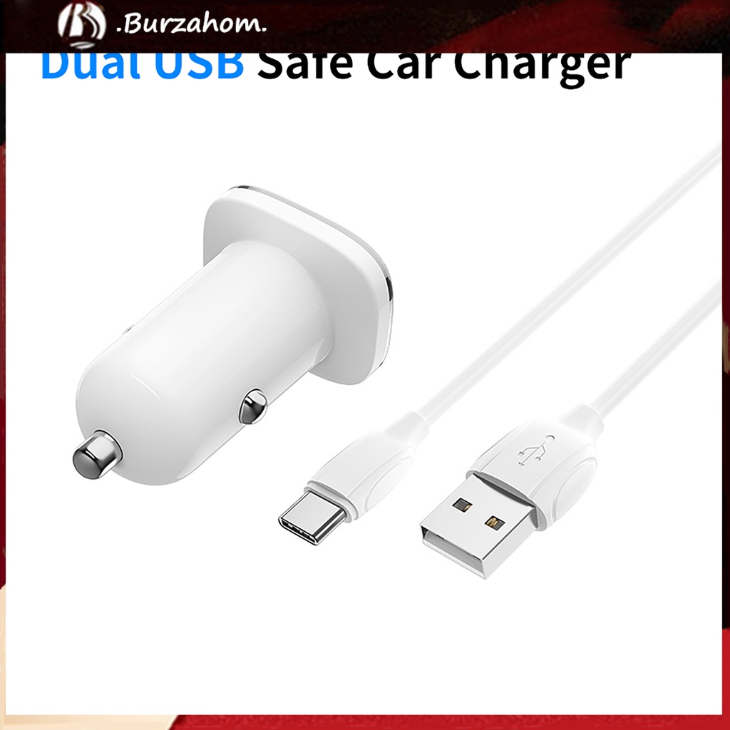 Cục Sạc Nhanh Bz12 Cổng USB Kép An Toàn Cho Xe Hơi/Xe Tải