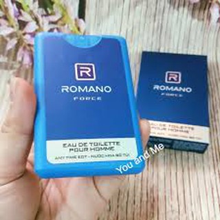 Combo 3  chai nước hoa bỏ túi Romano 18ml (date 2.2023)