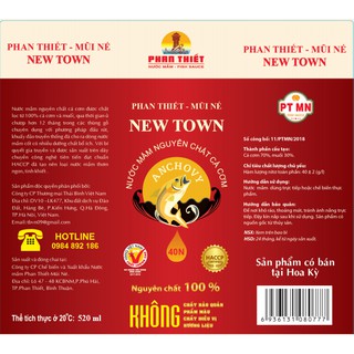 Nước mắm Phan Thiết Mũi Né Newtown 40  (Hàng xuất khẩu)