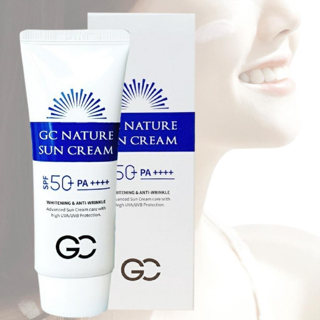 Kem Chống Nắng Đi Biển Mùa Hè Nâng Tông Da Khô Dầu Mụn Nhạy Cảm Gc Hàn Quốc SPF 50 PA++++ 60ml