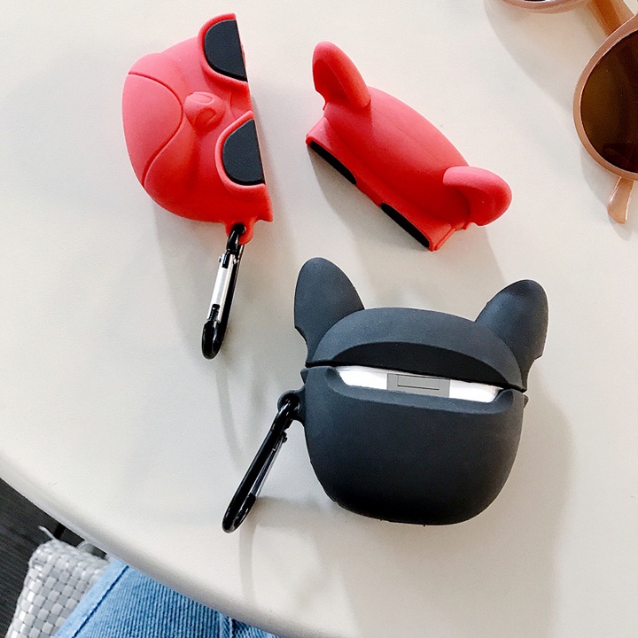 Case Airpods 1/2/3/Pro HipHop BullDog Ngầu Đét, Vỏ Ốp Airpods Cute đủ phiên bản - Mã TZAP394