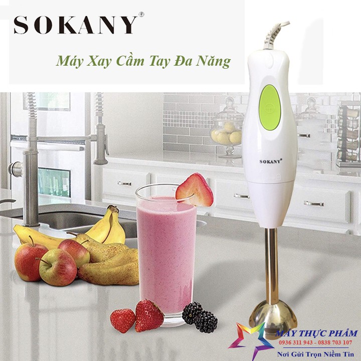 Máy xay thực phẩm, xay sinh tố cầm tay Sokany SK-1800