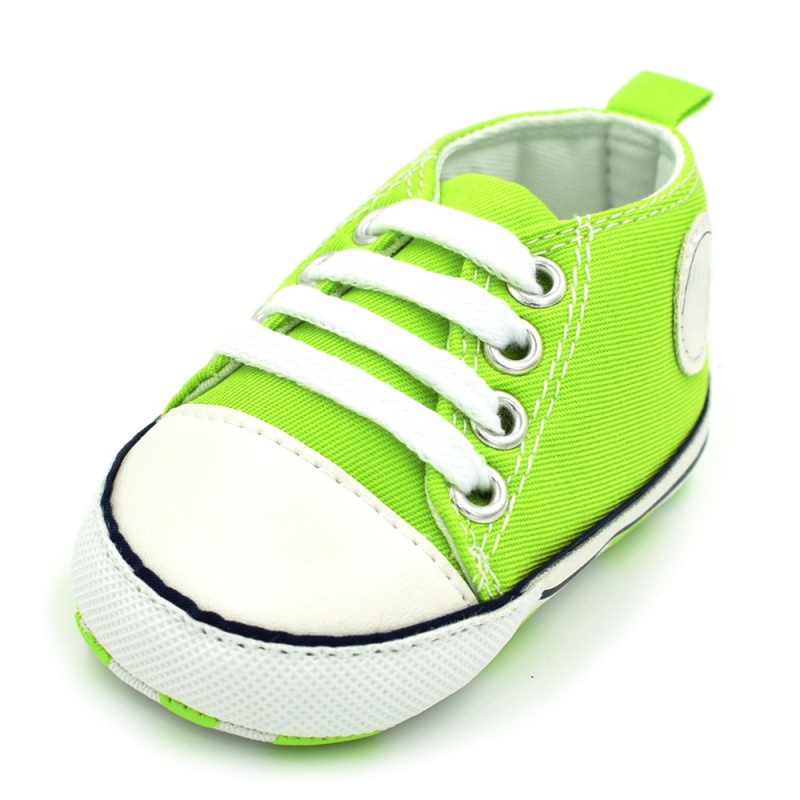 Giày Thể Thao Canvas Chống Trượt Màu Sắc Kẹo Ngọt Dành Cho Bé 0-18 Tháng Tuổi