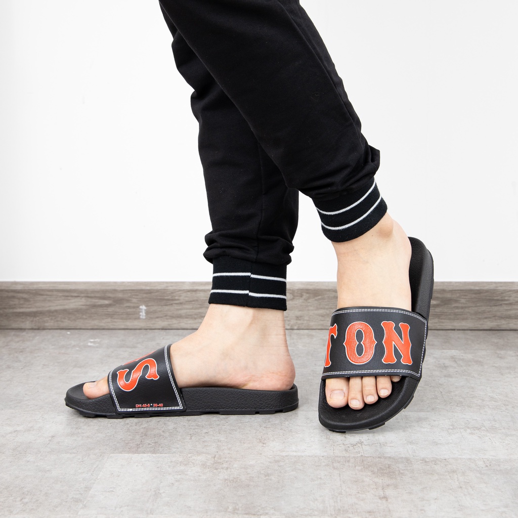 Dép MWC 7681 - Dép Nam Quai Ngang Phối Chữ Thời Trang, Dép Nam Kiểu Dáng Đẹp Chất Liệu Mềm, Đi Êm Chân, Mẫu Mới, Giá Tốt