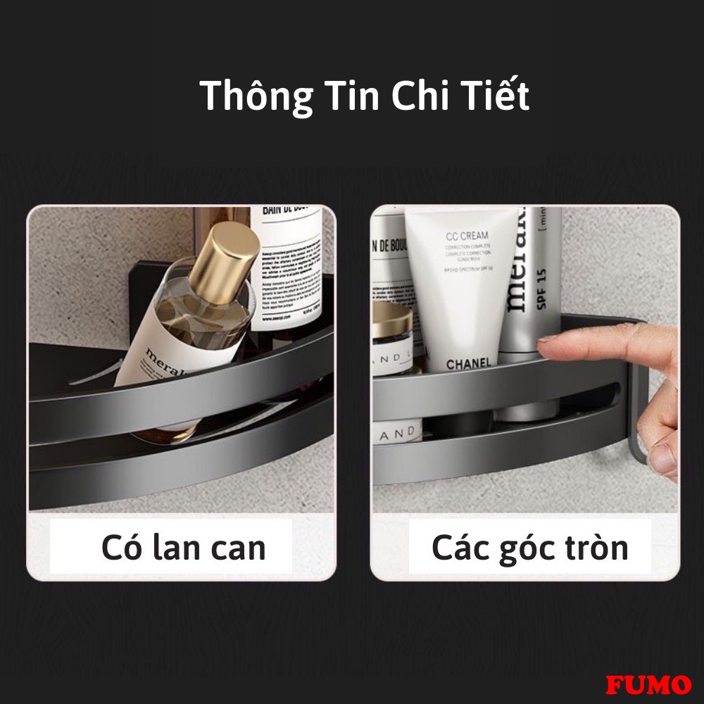 Kệ nhà tắm, kệ góc nhà tắm inox dán tường tiện lợi cho nhà tắm nhà bếp HH014